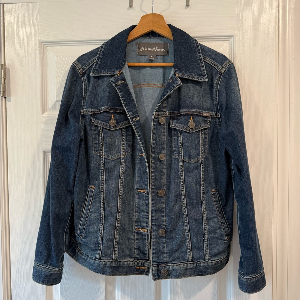 LAST CALL: Eddie Bauer Women's Dark Blue Jean Jacket